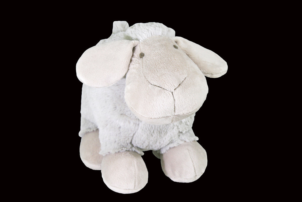 Spud - large standing plush grey sheep